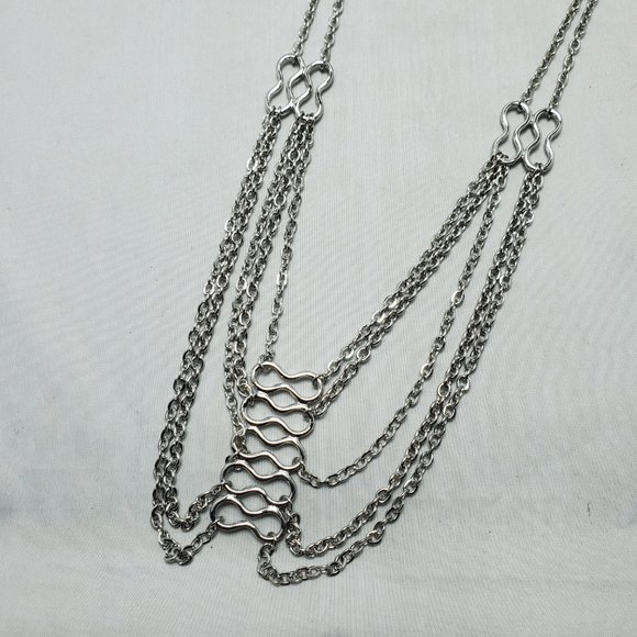 Target silver multi link chain with figure 8 design NWT - Picture 3 of 5